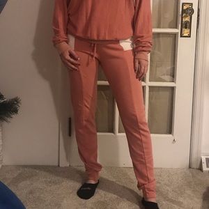 Pink wild fox sweat pants